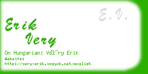 erik very business card